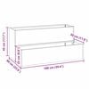 vidaXL Garden Planter Anthracite 100 x 60 x 45 cm Cold-rolled Steel