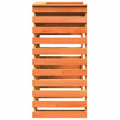 vidaXL Outdoor Bar Table Wax Brown 113.5x50x103 cm Solid Wood Pine