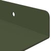 vidaXL Floating Shelf 4 pcs Olive Green 40 x 18 x 2.5 cm Steel