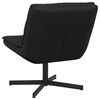 vidaXL Swivel Chair Black 63 x 75 x 76 cm Shiny PU