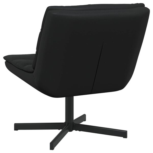 vidaXL Swivel Chair Black 63 x 75 x 76 cm Shiny PU