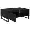vidaXL Coffee Table Black Oak 90 x 60 x 35 cm Engineered Wood