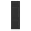 vidaXL Kitchen Cupboard Kalmar Black Engineered Wood