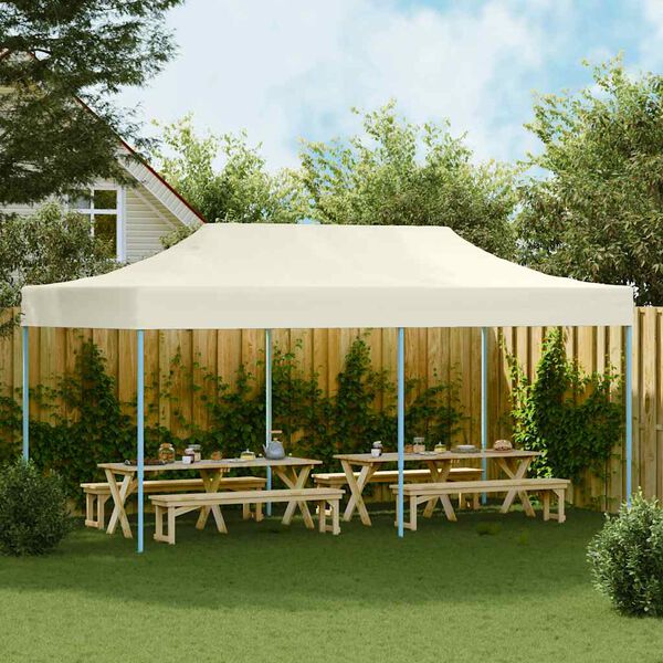vidaXL Foldable Tent Pop-Up 3x6 m Cream White