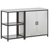 vidaXL Kitchen Storage Set with Shelf 2 pcs Silver Stainless Steel