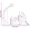 vidaXL Nativity Scene Warm White 149 x32 x 127.5 cm Polyester