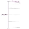 vidaXL Sliding Door ESG Glass and Aluminium 102.5x205 cm White