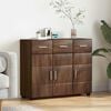 vidaXL Sideboard FLORIN Brown Oak 88.5 x 30.5 x 73 cm Engineered Wood