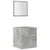 vidaXL 5 Piece Bathroom Furniture Set Concrete Grey Engineered Wood