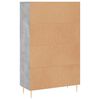 vidaXL Highboard Concrete Grey 69.5x31x115 cm Engineered Wood