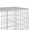 vidaXL Gabion Basket with Cover 400x100x100 cm Galvanised Iron