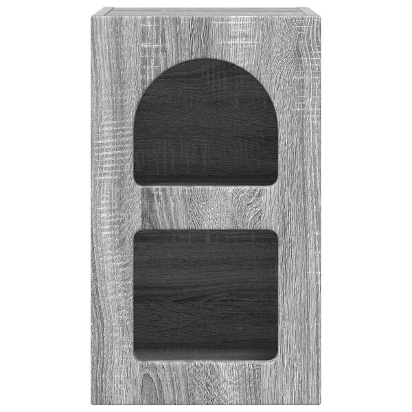 vidaXL Bedside Table Grey Sonoma 29.5 x 33.5 x 50 cm Engineered Wood