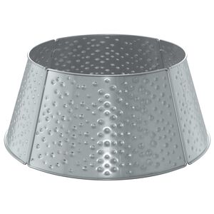 vidaXL Christmas Tree Skirt Cone-shaped Silver &Oslash; 62 x 25 cm Steel