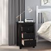 vidaXL Bedside Cabinets 2 pcs Black 40x35x61.5 cm Solid Wood Pine