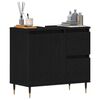 vidaXL Bathroom Cabinet Black Oak 65 x 33 x 60 cm Engineered Wood