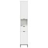 vidaXL Bathroom Cabinet with Drawer with Door White 31.5 x 33 x 190 cm