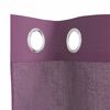 vidaXL Voile Curtains with Grommets 2 pcs Purple 140x175 cm