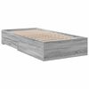 vidaXL Bed Frame with Drawers without Mattress Grey Sonoma 90x190 cm Single