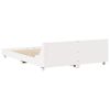 vidaXL Bed Frame without Mattress White 120x200 cm Solid Wood Pine