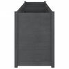 vidaXL Garden Planter Grey 200x50x70 cm Solid Pinewood