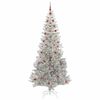 vidaXL Christmas Tree with 300 LEDs with Stand Silver 240 cm PET