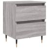 vidaXL Bedside Cabinet | Grey Sonoma | Engineered wood, Iron | Small | Storage