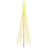 vidaXL LED Christmas Tree 485 cm 3000 LEDs Warm White Steel Black