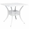 vidaXL Garden Table Set 5 pcs White Cast Aluminium