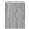vidaXL Bedside Cabinet with LED Lights Grey Sonoma Engineered Wood