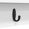 vidaXL Wall-Mounted Coat Rack White 80 x 10.5 x 18 cm Engineered wood