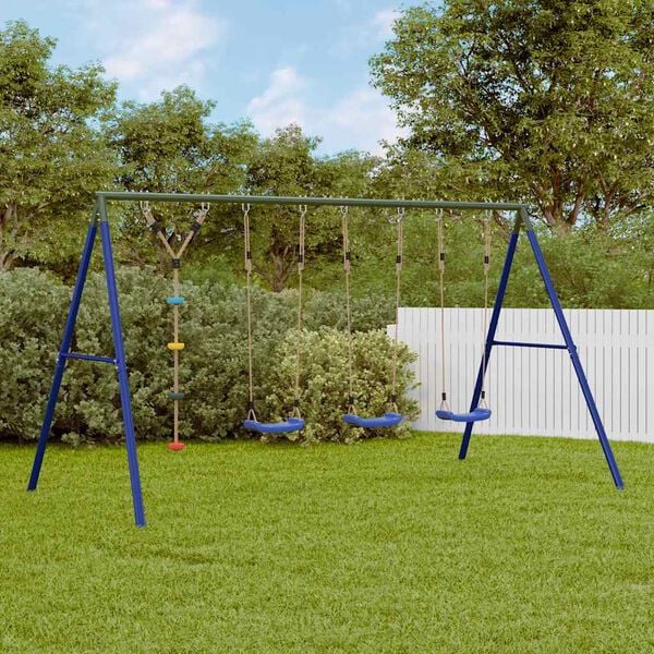 vidaXL Outdoor Swing Set with Swings and Disc Swing