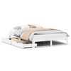 vidaXL Bed Frame with Drawers without Mattress White 120x200 cm