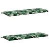 vidaXL 2-Piece Bench Cushions SOEST 2 pcs 100% Polyester Leaf Pattern