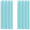 vidaXL Voile Curtains with Grommets 2 pcs Turquoise