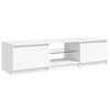 vidaXL TV Cabinet with LED Lights White 140x40x36 cm
