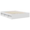 vidaXL Bed Frame with Headboard White 160 x 200 cm Engineered wood