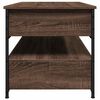 vidaXL Coffee Table Brown Oak 85x50x50 cm Engineered Wood and Metal