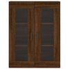 vidaXL Wall Mounted Cabinets 2 pcs Brown Oak Engineered Wood