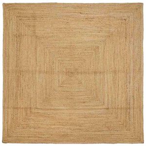 vidaXL Area Rug Beige 240 x 240 cm Jute