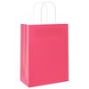 vidaXL Paper Bags 250 pcs with Handles Pink 21x11x28 cm
