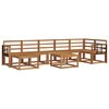 vidaXL Outdoor Sofa Set 8 pcs Natural Solid Acacia Wood