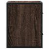 vidaXL Wall-mounted Bedside Cabinets 2 pcs Brown Oak 40x31x39.5 cm