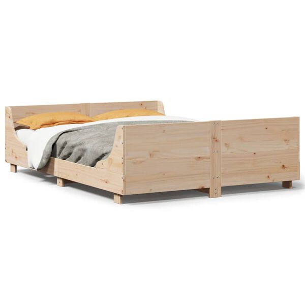 vidaXL Bed Frame without Mattress 160x200 cm Solid Wood Pine
