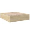 vidaXL Bed Frame without Mattress Sonoma Oak 200x200 cm