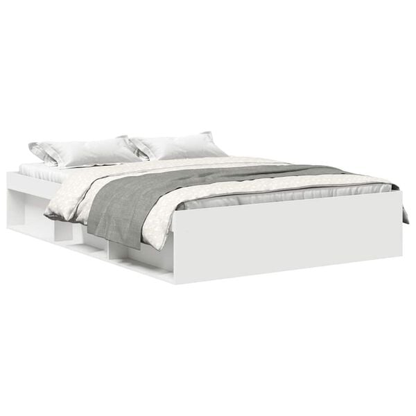 vidaXL Bed Frame without Mattress White 120x200 cm