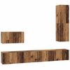 vidaXL Wall TV Cabinet 4 pcs Old Wood Engineered Wood