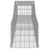 vidaXL Arched Gabion Baskets 2 pcs 400x50x40/60 cm Galvanised Iron