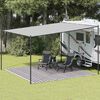 vidaXL Tent Carpet Anthracite and White 400x400 cm HDPE