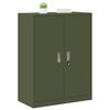 vidaXL Storage Cabinet Olive Green 80 x 40 x 105 cm Steel