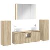 vidaXL Bathroom Furniture Set 6 pcs Sonoma Oak